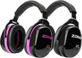 ZOHAN 012 Noise Reduction Earmuffs 2 Packs for Hearing Protection, NRR 28dB Adjustable Safety Ear Muffs for Mowing, Autism