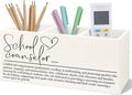 School Counselor Gifts Wooden Pen Pencil Holder for Desk, Appreciation Gifts for School Counselor Wood Makeup Brush Toothbrush Holder Organizer for Guidance Counseling Office
