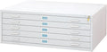 Safco Products Flat File for 48" W x 36" D Documents, 5-Drawer (Additional Options Sold Separately), White