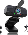 XPCAM USB C Webcam for PC/Laptop/Desktop Computer Camera with Microphone | Plug & Play USB Webcam with Tripod/Cover, Auto Light Correction, Fixed Focus,Web camera for Zoom Conference/Twitch Streaming
