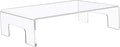 Jusalpha 6mm Thickness Clear Acrylic Display Riser with Tray Handles For Laptop, Notebook, Retail Display Food Display,12" x 8" x 3"
