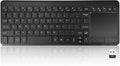 INFINMIND Wireless Bluetooth Touchpad Keyboard with 3-Device(1*USB,2*BT) Portable Computer Keyboard for Laptop,Tablet,Mac,Windows,Android,Chrome OS