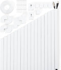 306in Cord Hider Kit, Cord Covers for Wires on Wall, Paintable Wire Cover for Cords, Cable Hider for Wall Mounted TV, White Cord Concealer, Cable Raceway Wire Management, 18x L17in x W0.95in x H0.55in