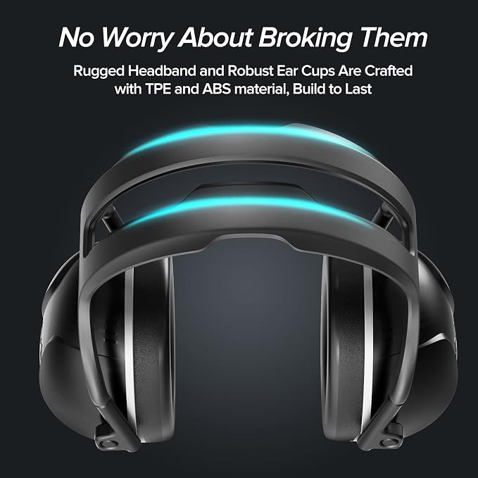 SNR 35dB High Noise Cancelling Ear Muffs, Ear Protection for Mowing, Adult Noise Cancelling Headphones for Autism, Hearing Protection Ear Muffs for Noise, Noise Reduction Earmuffs for Shooting,Mowing