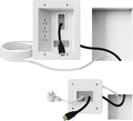 Mount-It! in-Wall TV Cable Concealer Kit with Recessed Power – Triple Outlet, 9ft Cord, and Hand Saw – Easy, Safe Cable Management for Organized TV and Home Theater Setups