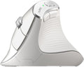 Nulea M510 Vertical Mouse Wireless, Ergonomic Mouse for Comfy Tracking, 3 Adjustable DPI (800-1200-1600), 2.4G Wireless Vertical Mouse with 6 Buttons, Compatible with Windows, Mac OS, Laptop, White