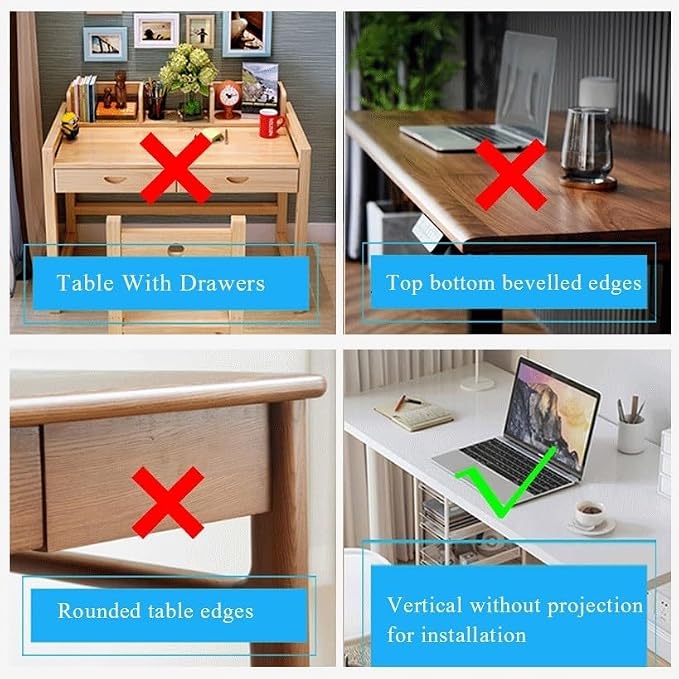 Ergonomics Desk Extender Tray Wooden Desk Extender, Large Size Foldable Keyboard Drawer Tray Can Be Used As Armrests Shelves Desktop Extensions for Home and Office(60 * 20cm)