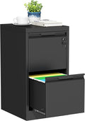 Bestoo File Cabinet, 2 Drawer Filing Cabinet with Lock, Vertical Filing Storage Cabinet for Home Office, Metal File Cabinets, Office Storage Cabinet for Letter, Legal, A4, File Folders
