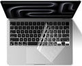 EooCoo Premium Keyboard Cover Skin Protector, Laptop Accessories Compatible with 2026 2025 2024 2023 2022 2021 M5-M1 Pro/Max MacBook Pro 14/16, M5-M2 MacBook Air 13/15, 2026 MacBook Neo 13, Clear