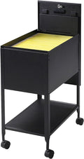 Lorell Standard Lock Mobile File Black 28.35" x 16.54" x 6.50"
