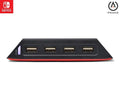PowerA 4-Port Hi-Speed USB Hub for Nintendo Switch™, USB 2.0, 6 ft. USB Cable, Weighted Base, Officially Licensed