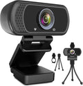 ToLuLu 1080P Webcam with Microphone, HD Webcam Web Camera with Tripod Stand, Widescreen USB Computer Camera, Streaming Mic Web cam for Online Calling/Conferencing,Facetime/YouTube Desktop Laptop PC