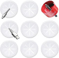 8 Pack TV Cord Hider for Wall Mounted TV, 2-3/8"(60mm Hole) Wire Hider in Wall Cable Management Kit, Includes 8 Pass Throughs and 1 Hole Saw Drill Attachment Easy to Install