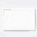 Bliss Collections Monthly Planning Pad, To Do List Notebook - Undated Tear-Off Sheets Notepad - Work Calendar, Organizer, Scheduler for Goals, Tasks - The Essential, 12" x 18", 18 Sheets
