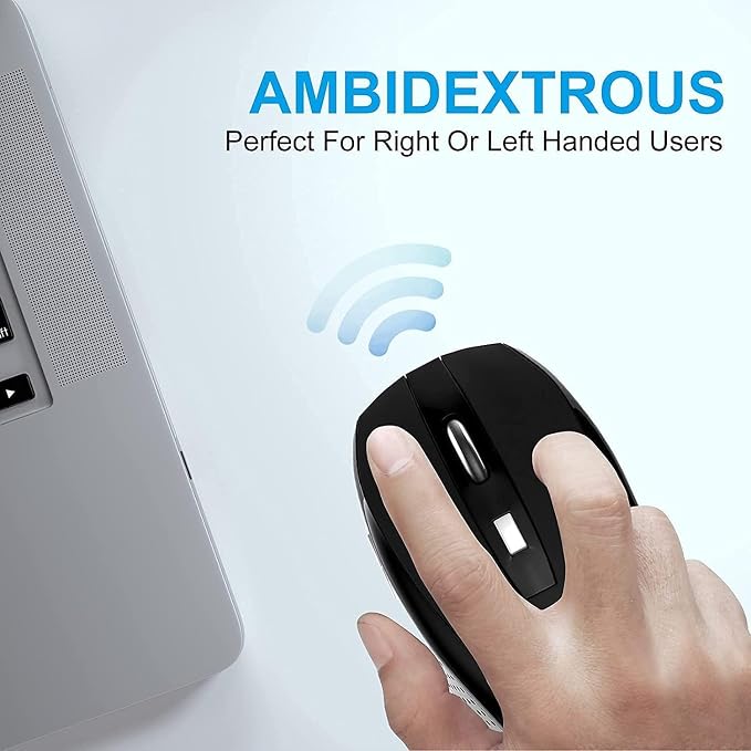 Guiheng Wireless Mouse, 2.4Ghz Wireless Mouse Computer Mouse 1200DPI,6 Buttons with Nano Receiver for Laptop,PC,Chromebook,Computer,Notebook,Office-10 Pack