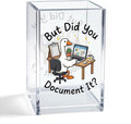 But Did You Document It Acrylic Organizer Pencil Pen Holder, Cute Goose Worker Office Desk Organizer, HR Work Desk Decor Pen Holder, Humor Office Gifts for Coworker Boss Employee Colleague