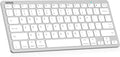 Arteck Ultra-Slim Bluetooth Keyboard Compatible with iPad 10.2-inch/iPad Air/iPad 9.7-inch/iPad Pro/iPad mini, iPhone and Other Bluetooth Enabled Devices Including iOS, Android, Windows Silver