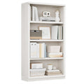 Rresyet 4 -Tier Bookcase, 31" Tall Book Shelf, 55” Wide Bookshelves, Wooden Bookcase Display Storage for Home Office, Living Room and Study Room (White)