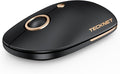 TECKNET Wireless Mouse, 2.4G Computer Mouse for Laptop, 4800 DPI Silent Mouse with USB Receiver, Slim Portable Travel Mouse Compatible with MacOS Windows Android PC Chromebook, 18 Months Battery Life