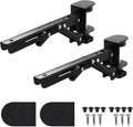 2PCS Black Desk Extender Foldable Keyboard Tray with Screws for Workstation Organizer Office and Home