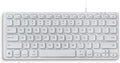 Perixx PERIBOARD-332MW Wired Backlit Scissor Keyboard - Compatible with Mac OS X and iOS Device - Mini 11.22x4.57x0.83 Inches - Scissor Keys with Big Font - White Backlit