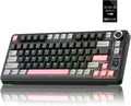 AULA S75 PRO Wireless Mechanical Keyboard with Screen&Knob, 75% Hot Swappable Gaming Keyboard with Pre-lubed Switches, RGB Backlit, PBT Keycaps Creamy Sounding Pc Gaming Keyboards