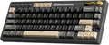 RK ROYAL KLUDGE M65 Wireless Gaming Keyboard with Volume Knob, 60% Hot Swappable Mechanical Keyboard 2.4G/BT/USB-C, Gasket Mount, Battery Display, PBT Keycaps, Hot-Swappable Cream Switch, Black