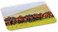 Horses Racing Brown on Mountain - Ultra Thin Non-Slip Mouse Pad Mousepad for use with Laptops, Macbooks, Travel