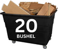 ReadySpace Commercial 20 Bushel Utility Cart with Steel Base, Poly Box Basket Truck, Laundry Cart, and Rolling Trash Bin, 51.5-Inch x 35.5-Inch x 36-Inch, 1000 Pound Weight Capacity, Black