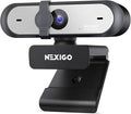 NexiGo N660P Pro 4K Webcam with Distortion-Free Lens, 1080p 60 fps Autofocus USB Streaming Camera, 3DNR, Noise-Canceling Mics & Privacy Cover, Web Cam for Gaming/Live Streaming/PC/Mac/Switch 2, Black