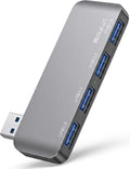 USB 3.0 Hub, Cable-Free USB Splitter Portable USB Hub for Laptop, Plug and Play Integrated Design Compatible with Laptop Desktop All USB Devices