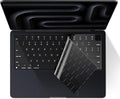 EooCoo Premium Keyboard Cover Skin Protector, Laptop Accessories Compatible with 2026 2025 2024 2023 2022 2021 M5/M4/M3/M2/M1 Pro/Max MacBook Pro 14/16, M5-M2 MacBook Air 13/15, MacBook Neo, Black