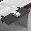 Sisyphy Ergonomics Desk Extender Tray, 21.7x9.5" Punch-Free Clamp on, Foldable Keyboard Drawer Tray, Table Mount Arm Wrist Rest Shelf, Computer Elbow Arm Support