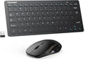 TECKNET Wireless Keyboard and Mouse Combo, 2.4G Mini Cordless Computer Keyboard and Mouse Set, Silent Adjustable 1600 DPI, Quiet Click, Lag-Free for Computer, Laptop, PC, Windows, Mac, Chrome OS