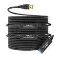 75FT USB 3.0 Active Extension Cable, Long USB Extension Cord A-Male to A-Female, With High-Speed Data Signal Amplifier, Compatible With Quest 3.VR,Rift.360 Kinect. Xbox,Webcam.PS4 HD Camera or More