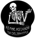 Ergonomic Mouse Pad with Wrist Support, Gothic Skull Skeleton Mouse Pad with Wrist Rest, Gaming Mousepad with Non-Slip Pain Relief PU Base, Cute Mouse Pad for Desk Accessories Office Supplies Decor