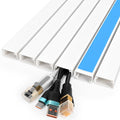 YesBes 87in Cord Hider Kit, Cord Covers for Wires on Wall, Paintable Cable Raceway, Cord Hider for Wall Mount tv, tv Cable Hider Wall kit, Wire Covers for Cords, 6X L14.5in X W0.96in X H0.57in