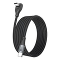 USB C Cable Right Angle - [1Pack 10FT] 60W Fast Charging USB C Cable Braided USB Type C Data Cable, 90 Degree C Port Charger Cord for iPhone 17/16/15 Pro Max, Tesla Model Y, MacBook, iPad, Samsung