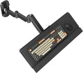 Extra Long Keyboard Wall Mount - 26 Inch Wall Mount Keyboard and Mouse Tray, Full Motion Typing Platform with Spring Arm, Holds up to 19.8 lbs, Black