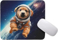 Mouse Pad Astronaut Dog in Space Mouse Pad Puppy floating in Space for Home Office Work Desk Computer Desktop Laptop for Dog Lovers (Golden Retriever)