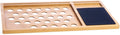 Personalized Solid Oak Wood Lap Desk Tray | Includes Mouse Pad & Slots for iMac & iPhone | Portable Laptop Stand, Phone & Tablet Holder | Multi-Tasking Mobile Workstation Idea for Him