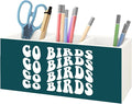 Football Fan Gifts Green Wooden Pen Pencil Holder for Office Desk Accessories, Gifts for Football Lovers Players, Go Birds Makeup Brush Toothbrush Holder Organizer