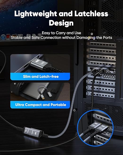 Highwings 4K DisplayPort to HDMI Adapter 10 Pack, Uni-Directional Display Port DP to HDMI Adaptor Converter Male to Female(1080p 120Hz), for AMD NVIDIA Dell HP Laptop HDTV Monitor Projector, [Passive]