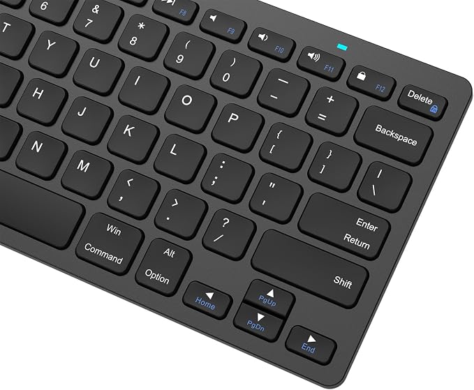 Arteck Ultra-Slim Bluetooth Keyboard Compatible with iPad 10.2-inch/iPad Air/iPad 9.7-inch/iPad Pro/iPad mini, iPhone and Other Bluetooth Enabled Devices Including iOS, Android, Windows, Black