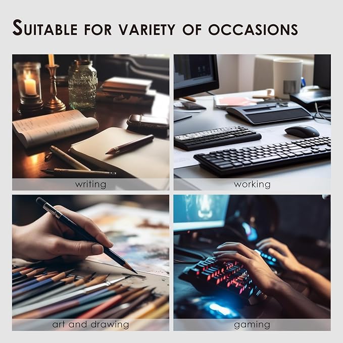 Distressed Leather Desk Mat - Non-Slip PU Desk Pad for Office and Home - Desk Organization and Accessories - Ideal for Large Mouse Pad and Desk Mats on Top of Desks(Espresso,31.5"x 15.7")