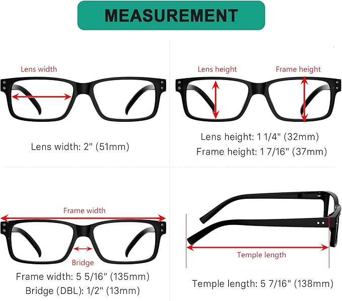 Eyekepper Men's Reading Glasses +2.25 5-Pack Includes Sunglasses | Spring Hinges - Durable Plastic Frames with Comfortable Fit & Clear Lenses, Ideal for Reading