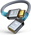 Highwings 8K 4K HDMI Extender - 0.5FT Cable, 4K@30Hz/60Hz/120Hz, Compatible with PS5, Roku Stick, Blu Ray Player, HDTV, Laptop