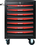 RYH 7 Drawers Rolling Tool Chest - Heavy Duty Mobile Tool Cart with Locking Wheels & Ball Bearing Drawers,30.5" H x 20.9" W x 13" D Garage Tool Storage Cabinet (Black, 7 Drawers)