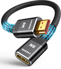 Highwings 8K 4K HDMI Extender Cable, Short Extension Cable 2.1 4K@30Hz/60Hz/120Hz, Ultra High Speed Adapter Male to Female Compatible With PS5 Roku Stick Blu Ray Player HDTV Laptop 1.5FT
