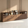 File Cabinet with Password Lock, Wood Lateral Filing Cabinet for Letter/A4 Files, 3 Drawer with Door, Printer Stand with Open Shelves for Home Office